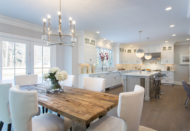 Kitchen and Dining Room. Dining room opens to kitchen. #Kitchen #DiningRoom