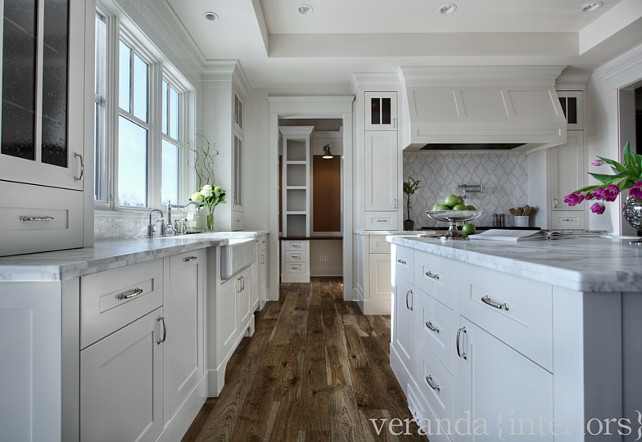 Kitchen hardware. The kitchen hardware is by Hickory Hardware. #KitchenHardware Veranda Estate Homes & Interiors