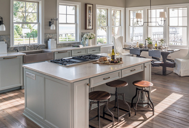 Kitchen. Kitchen with honed countertop. Honed Kitchen Countertop Ideas #Kitchen #HonedCountertop #HonedKitchenCountertop Reu Architects.