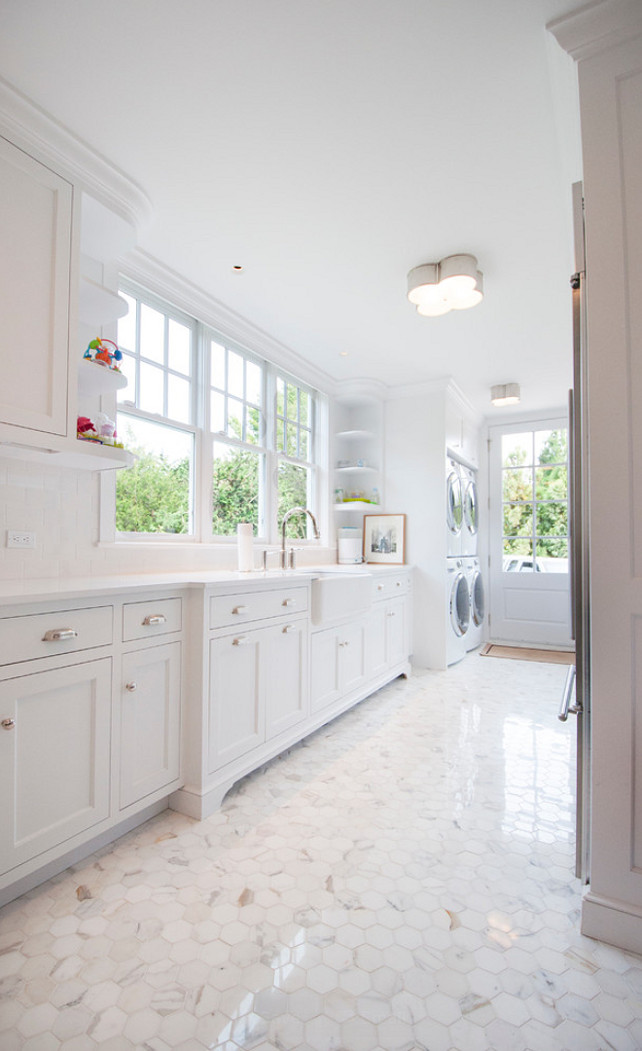 Laundry Room. Laundry Room Layout. Laundry Room Cabinet layout. Laundry Room Sink. White Laundry Room Cabinet. Laundry Room Double Machines. Laundry Room Flooring. #LaundryRoom Calcatta Gold Hexagon Flooring. MKL Construction Corp.