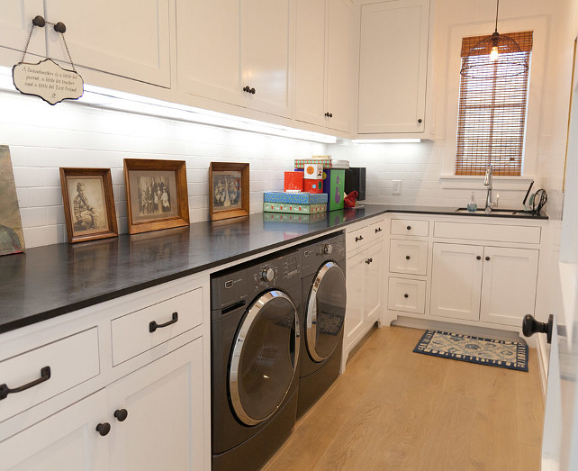 Laundry Room. Laundry Room Countertop. Laundry Room Cabinet. Laundry Room Paint Color. #LaundryRoom Graystone Custom Builders.