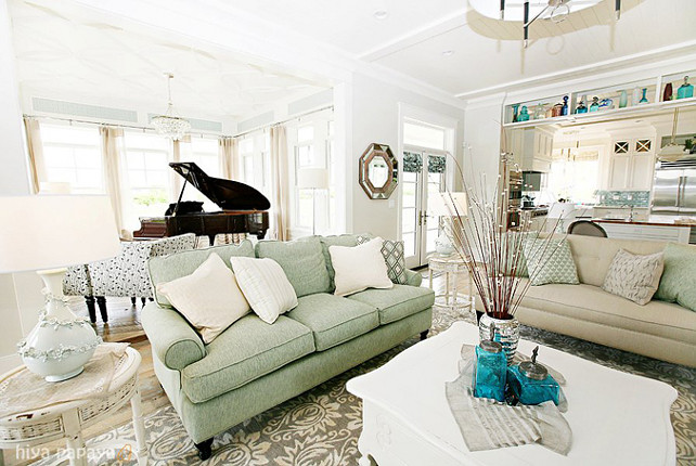 Living Room Decor Ideas. Living Room Furniture. Living room with serene color palette. #LivingRoom #ColorPalette