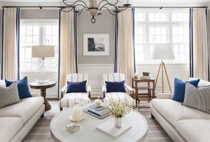 East Coast House with Blue and White Coastal Interiors - Home Bunch ...