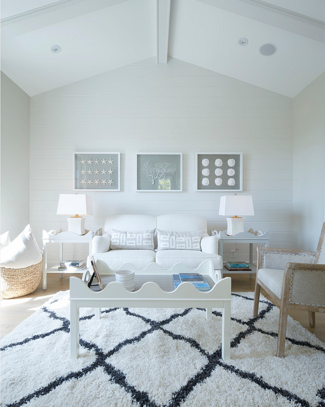 Living Room. Coastal Living Room Decor. Living Room Ideas. Living Room with coastal decor. Coffee table (Hobe sound coffee table) and side tables are from Oomph. Ivory Living Room. #LivingRoom