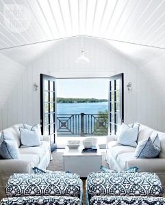 Lake Muskoka Cottage with Coastal Interiors - Home Bunch Interior ...