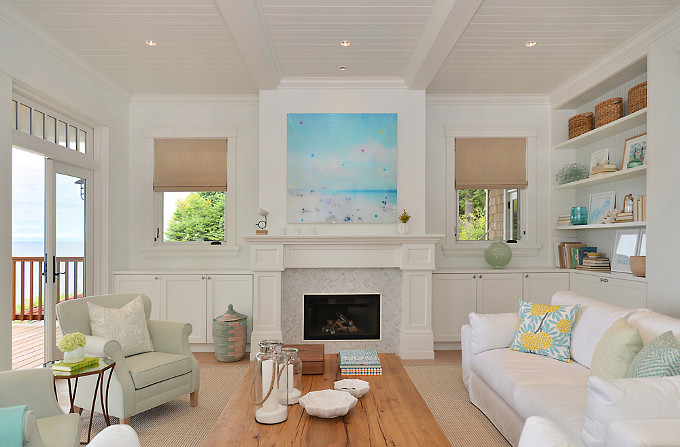 Living room fireplace. Sunshine Coast Home Design.