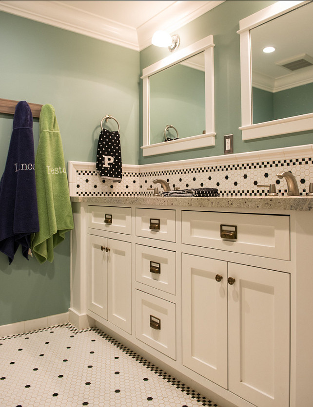 Kids Bathroom Design. Shared Kids' Bathroom Design #Bathroom #SharedBathroom #KidsBathroom