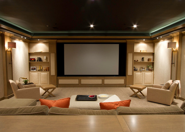 Media Room. Media Room Screen Ideas. #MediaRoom #MediaRoomScreen SBK Partnership, LLC - ARCHITECTURE