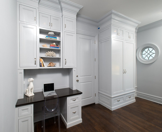 Mudroom. Desk Mudroom. Mudroom with desk area. #Mudroom #Desk Sotheby's Homes.