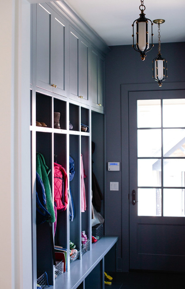 Mudroom. Mud Room. Mudroom Layout. Mudroom Paint Color. Mudroom Ideas. Mudroom Lighting. Mudroom Cabinet. Mudroom Storage. #Mudroom Jean Stoffer Design.