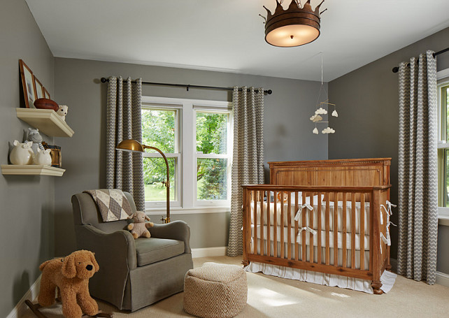 Nursery Lighting. The lighting in this nursery is the Shades of Light Crown Ceiling Light. #CrownCeilingLight #ShadesofLight #NurseryLighting #Nursery #Lighting Designed by Sarah Nardi of Elsie Interior.