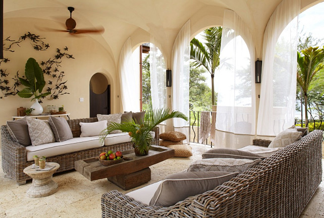 Outdoor Furniture Layout. Interior Design by Beth Webb Interiors.