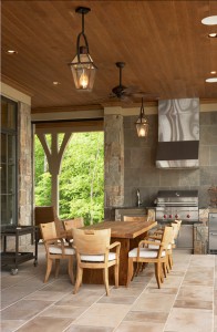 Lake House with Transitional Interiors - Home Bunch Interior Design Ideas