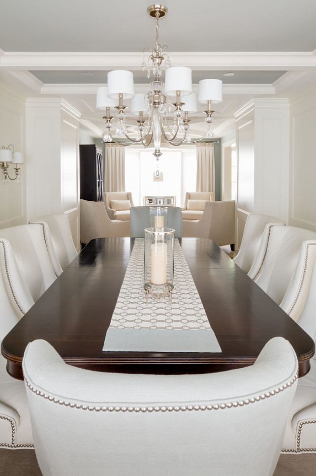 Dining Room Furniture. The dining table is from Hickory White. #DiningRoom #Interiors #Furniture
