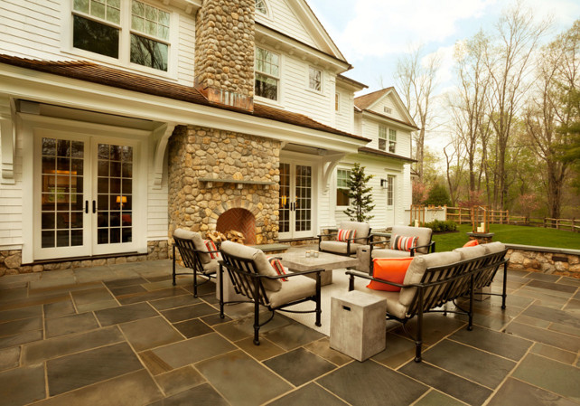 Patio Fireplace. Patio Outdoor Fireplace Design. #PatioFireplace #OutdoorFireplace