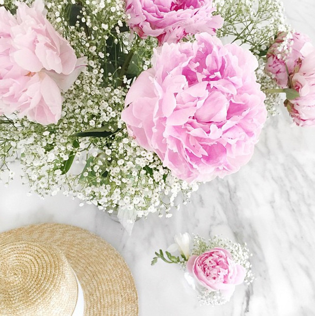 Pink Peonies. Pink Peonies. Decorating with Pink Peonies. #PinkPeonies Via Pink Peonies Instagram.