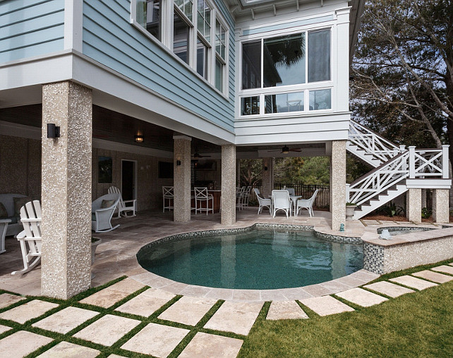 Pool Design Ideas. Great backyard with pool. #Pool #Backyard