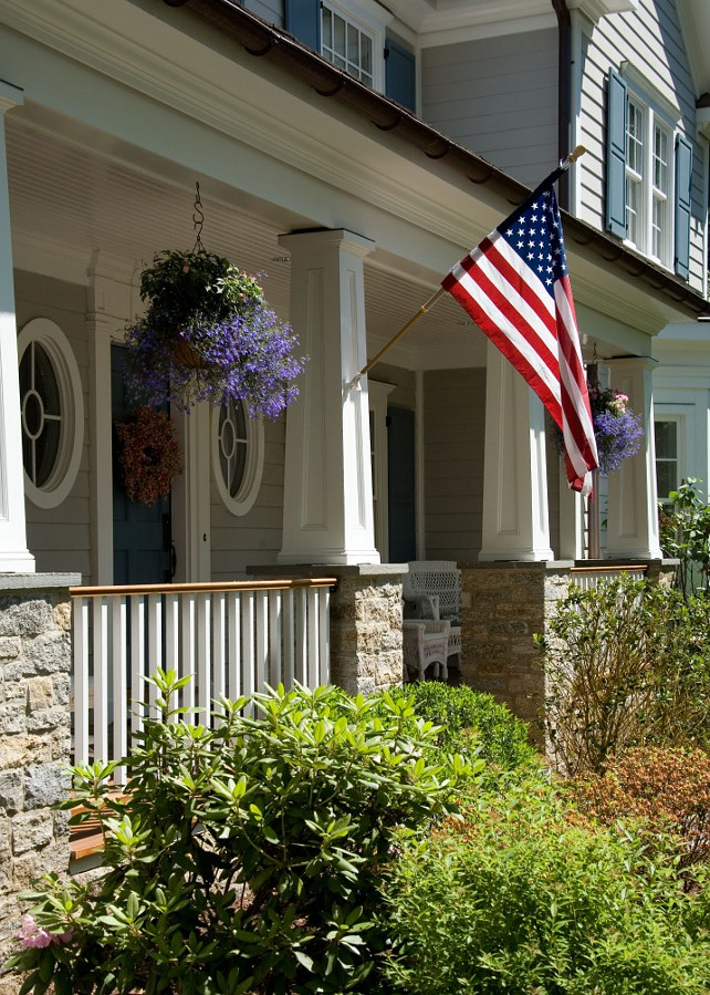 Porch Decor. Front Porch Decor Ideas #Porch #PorchDecor #FrontPorch Alisberg Parker Architects.