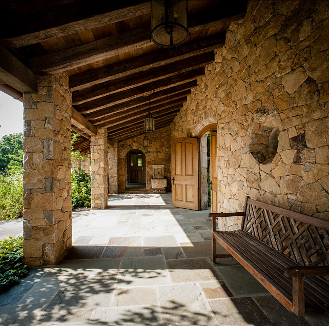 Indoor Porches Rustic