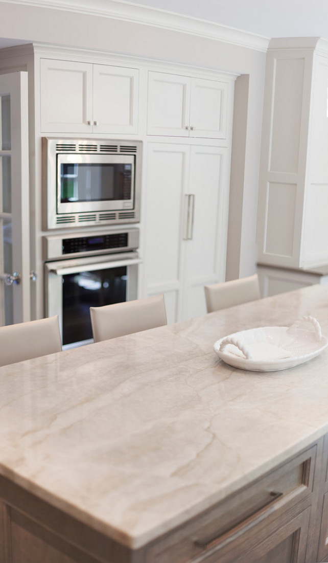 Taj Mahal Quartzite. Quartzite Kitchen Countertop. Kitchen with quartz countertop. taj mahal quartzite #Quartzite #QuartziteCountertop #QuartzKitchenCountertop #QuartziteIdeas John Johnstone.
