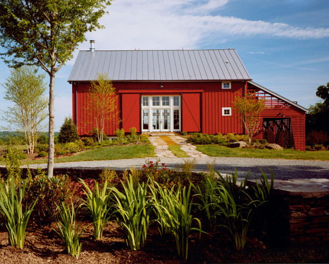 Red Barn Pitcures. Traditional Red Bar Paint Color. Red Barn Design. #RedBarn #RedBarnDesign #RedBarnPaintColor #RedBarnIdeas #RedBarnExterior Blackburn Architects, PC.