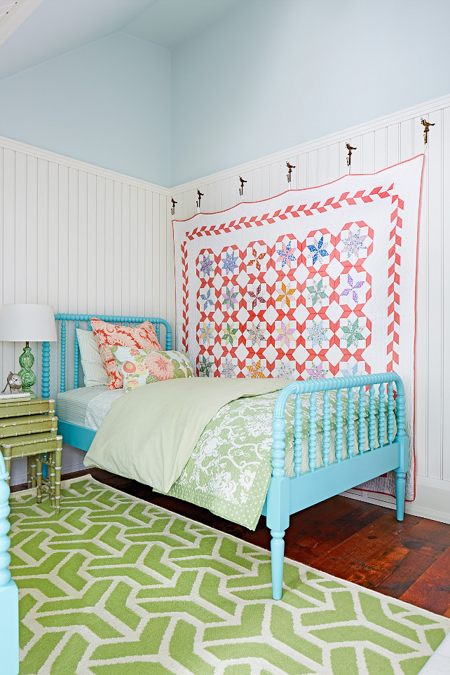 Sarah Richardson Bedroom. Sarah Richardson Bedroom Design. Sarah Richardson Bedroom Ideas. Turquoise Bed. The turquoise bed is the Jenny Lind Bed from Land of Nod. Designed by Sarah Richardson.