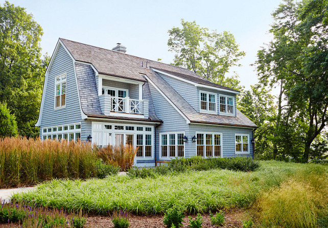 Sarah Richardson's Cottage. New Sarah Richardson's Cottage. Shaker Siding Cottage. Exterior The home's exterior features moody blue-gray cedar shake siding, along with a cedar shake roof. Sarah Richardson Cottage. #SarahRichardson #Cottage Designed by Sarah Richardson.