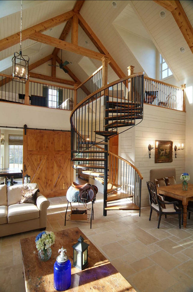 Spiral Staircase Ideas. I love the design of this spiral staircase. #Spiral #Staircase