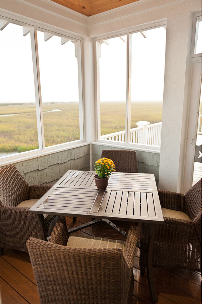 Screened Porch. #ScreenedPorch Blue Sky Building Company.