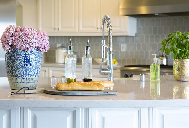 Silestone quartz Lagoon. Kitchen Marble-looking Countertop Silestone quartz Lagoon. #SilestonequartzLagoon Studio McGee.