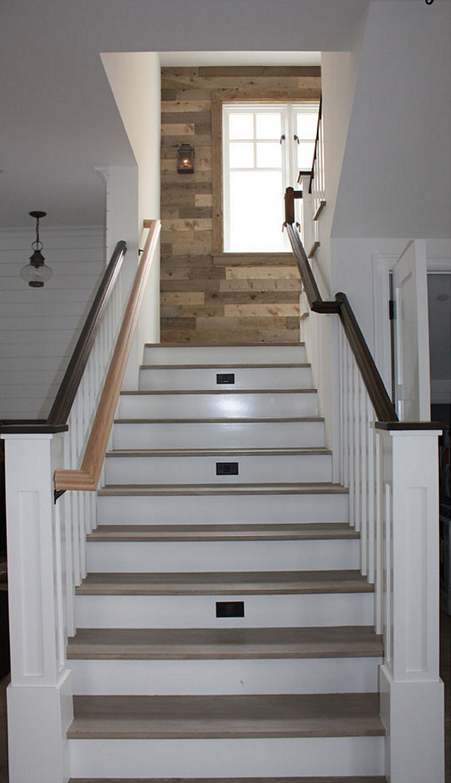 Staircase. Beach House Staircase. Simple yet architectural staircase. #Staircase #Beachhouse #CoastalInteriors Blackband Design.