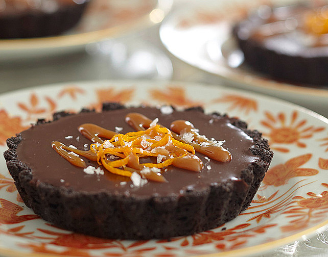 Thanksgiving Dessert ideer. Thanksgiving Chokolade Ganache Tærte. #Opskrift #DessertRecipe #ChocolateRecipeIdeas Via Traditionelle Hjem.