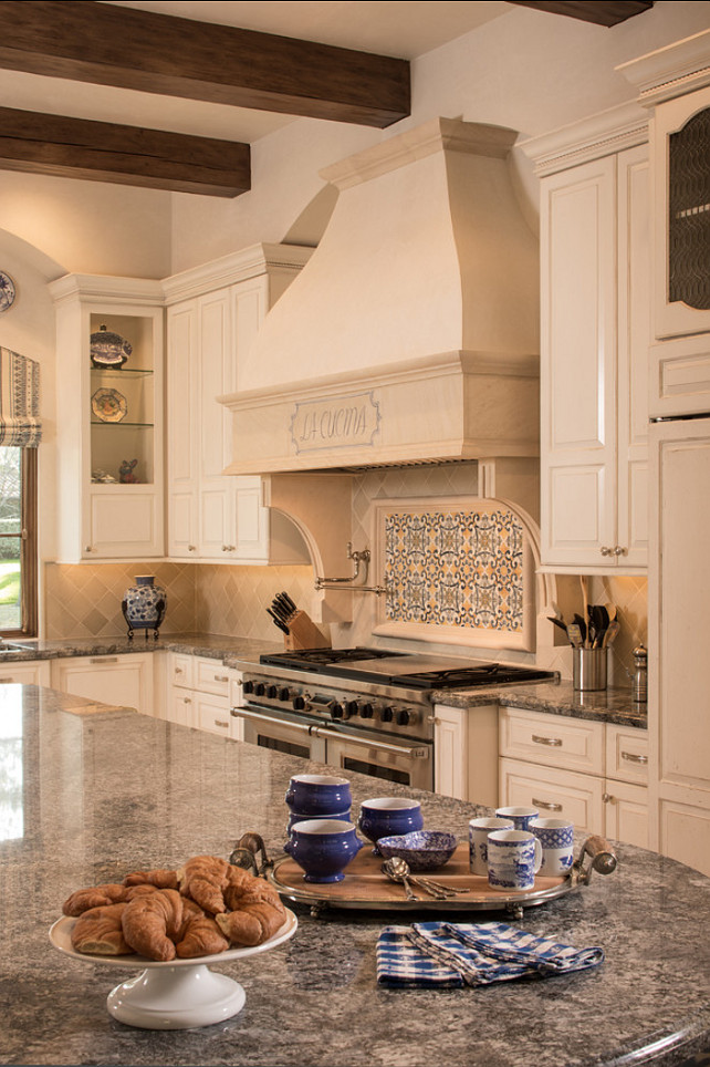 Traditional Kitchen Design. This European inspired kitchen is traditional and timeless. #Kitchen 