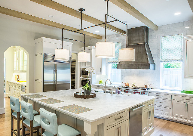 Transitioanl Kitchen. Transitioanl Kitchen with beams. Kitchen Ceiling Beams. #Kitchen #KitchenCeilingBeams #Beams Avrea Wagner Interiors. Avrea Wagner Interiors.