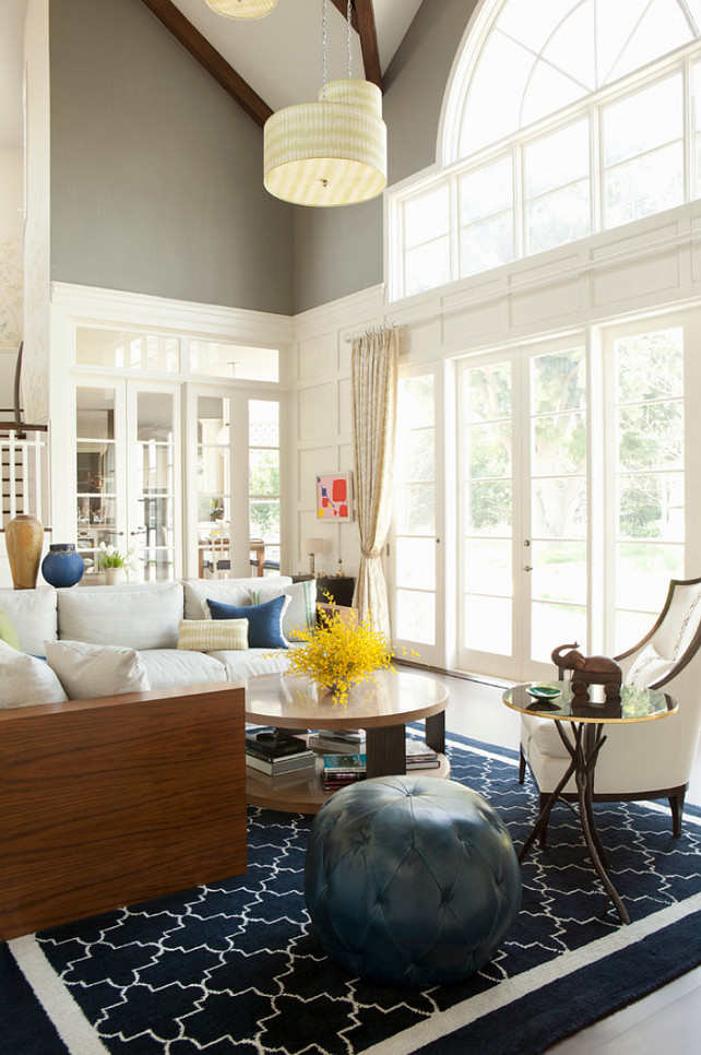 Trim Paint Color. Trim Wall Panelling Paint Color Ideas. Benjamin Moore Dune White. #BenjaminMooreDuneWhite 