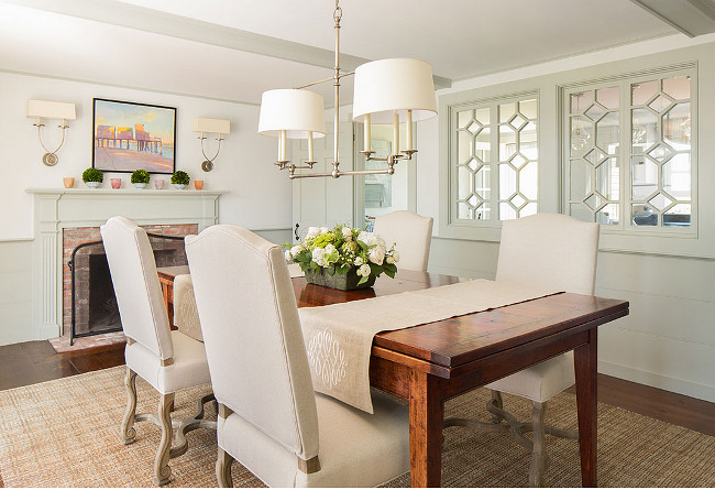 Two toned Wall Color. Two Toned Wall Paint Color. Two Toned Dining Room. Two Toned Dining Room Paint Color. #TwoToned #DiningRoom #PaintColor #Wall Casabella Home Furnishings & Interiors.