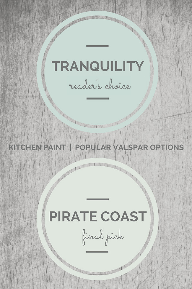 Valspar Kitchen Paint Colors. Valspar Tranquility, Valspar Pirate Coast. Via Seven Town Way.