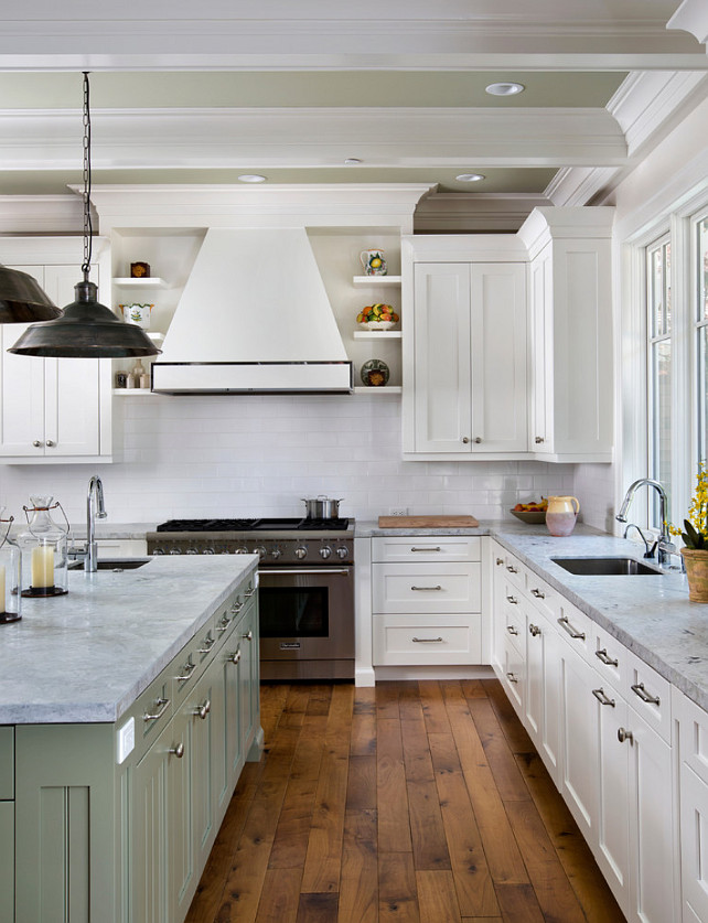 Walnut Kitchen Floor. The floors in this kitchen are custom 8 inches bleached walnut hardwood. #Kitchen #Flooring #Walnut #BleachedFloor Markay Johnson Construction.