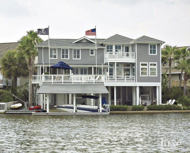 Waterfront home exterior ideas. Laura C. Singleton. Tria Giovan Photography.