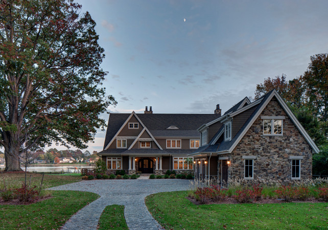 Waterfront home. #WaterfrontHome #ExteriorWaterfrontHome Hammond Wilson Architects.