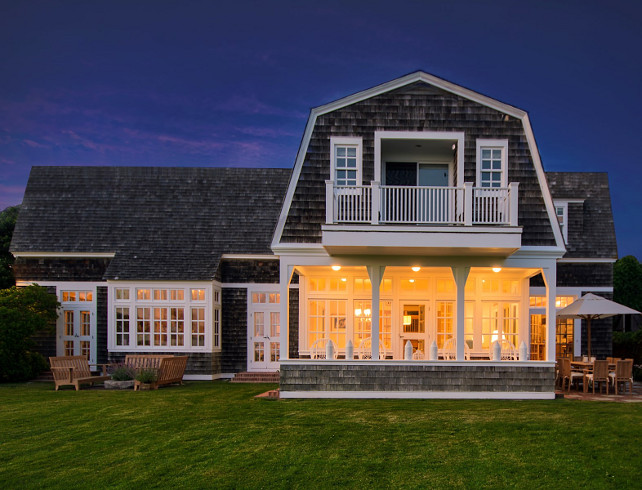 Weathered Shingle. Weathered Shingle Exterior Home. Beach house with Weathered Shingle Exterior. #WeatheredShingle Via Sotheby's Homes.