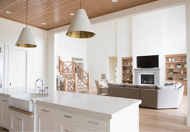 White Quartz Countertop. White Quartz. Kitchen with white quartz countertop. #WhiteQuartz #Countertop #Kitchen Ashley Winn Design.