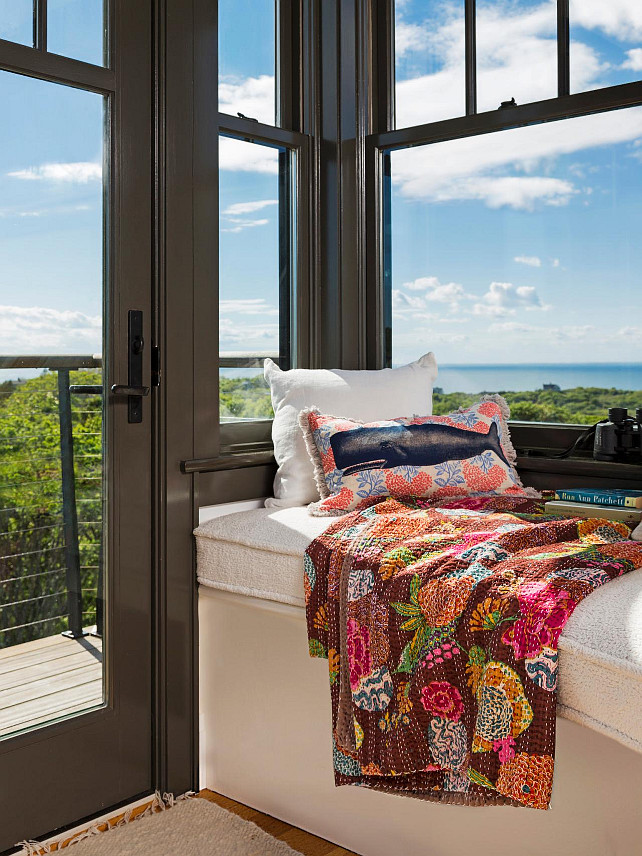 Window Seat. Window Seat Ideas. Coastal Window Seat. #WindowSeat HGTV.