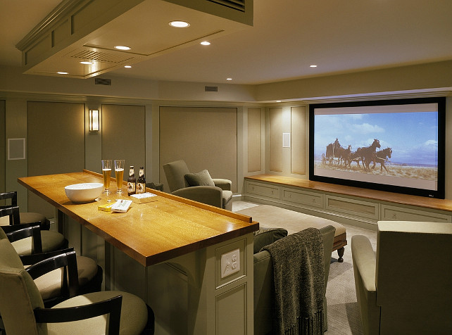 Media Room Design. This is where you want to watch football with your friends! #mediaroom #mediaroomideas #TheatreRoom